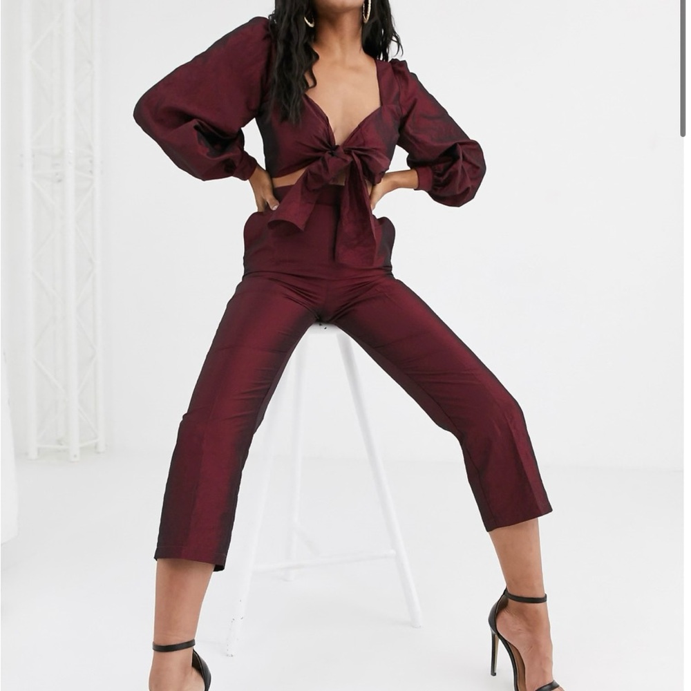 Elegant Burgundy two piece set